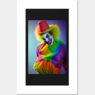 COLOURFUL (COLORFUL) CLOWNS Posters and Art